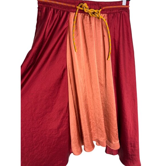 Lululemon x Roksanda Face Forward Skirt Caliente Rustic Coral Fools Gold-sz Larg - Picture 7 of 12